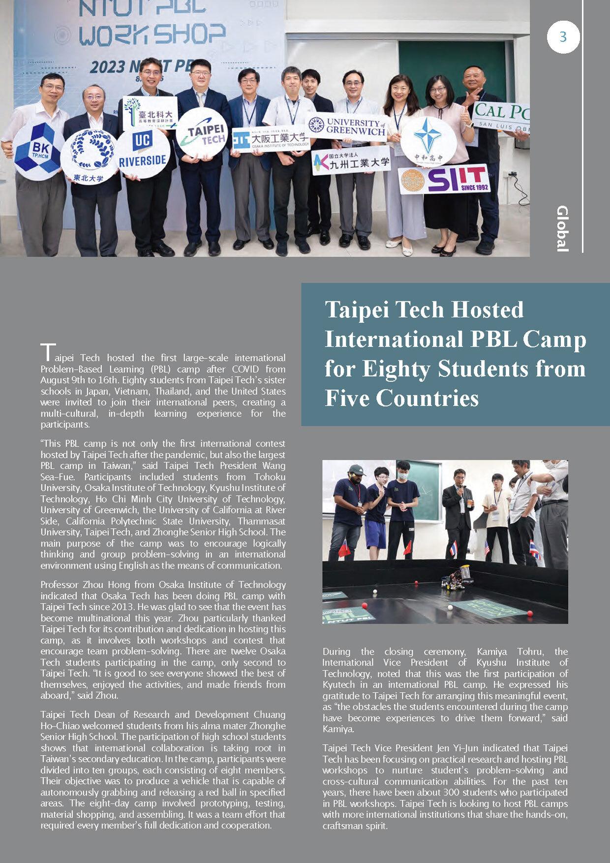 Taipei Tech Post Issue 61 coverage of the competition