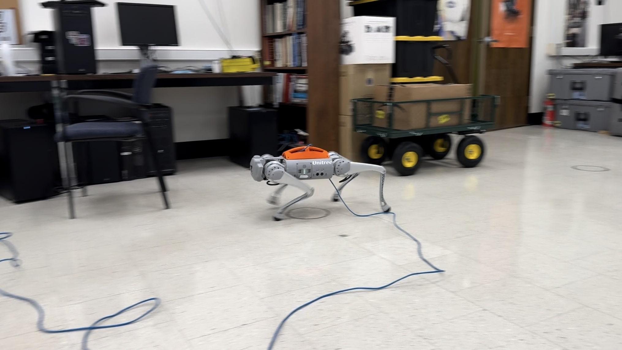 Quadruped RL walking